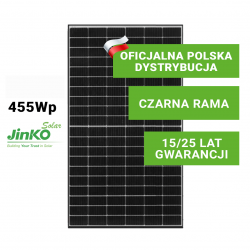 Panel Fotowoltaiczny Jinko 455W Tiger Pro (czarna rama)