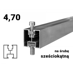 Profil aluminiowy 40x40 [mm] 4,70 [m]